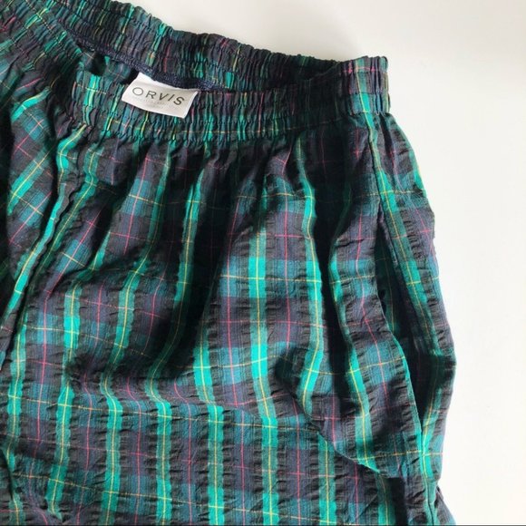 Vintage Orvis Plaid Zip Jacket Matching Pants Suit - Picture 11 of 14
